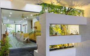 Ngôi nhà có kiến trúc của văn hóa hai miền Nam Bắc