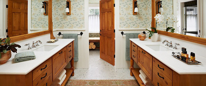 Nhà mà có tầng gác mái thì nhất định phải thiết kế căn phòng tắm như thế này